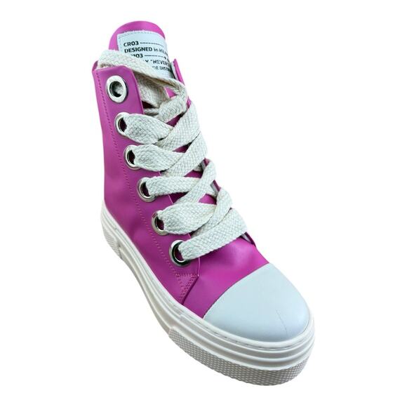 Cristianzerotre CRO3 Calipso Designed in Milano Pink  Chunky Platform Boots - Picture 6 of 7